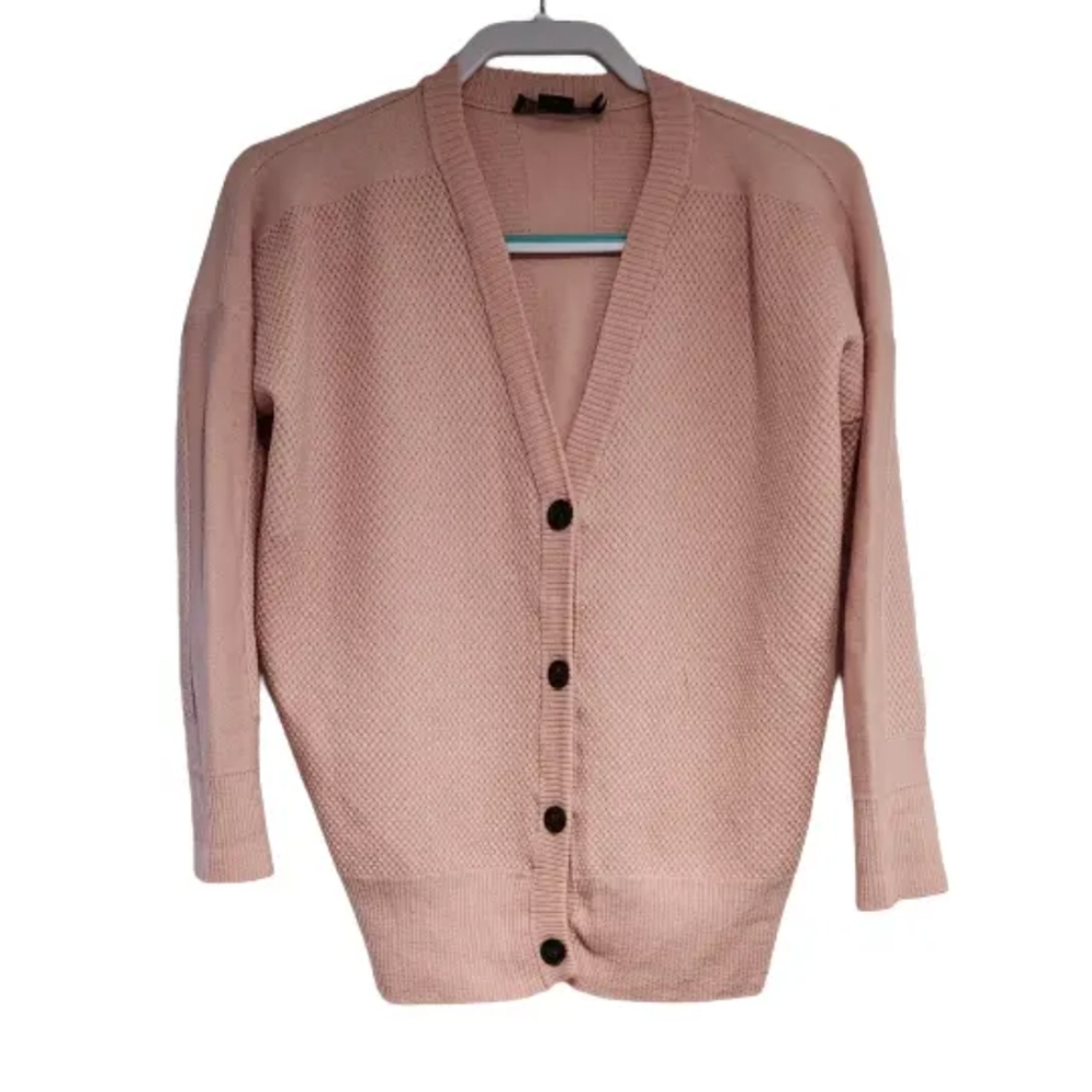 Pendleton S Knits Women’s Sweater Merino Wool Long sleeve V neck Button Up